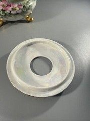 Antique GDA France Hand Painted Floral Hairpin Receiver Porcelain Dish Limoges