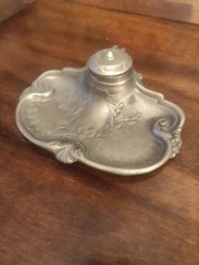 Antique Victorian probably late 1890s? Art Nouveau ink well