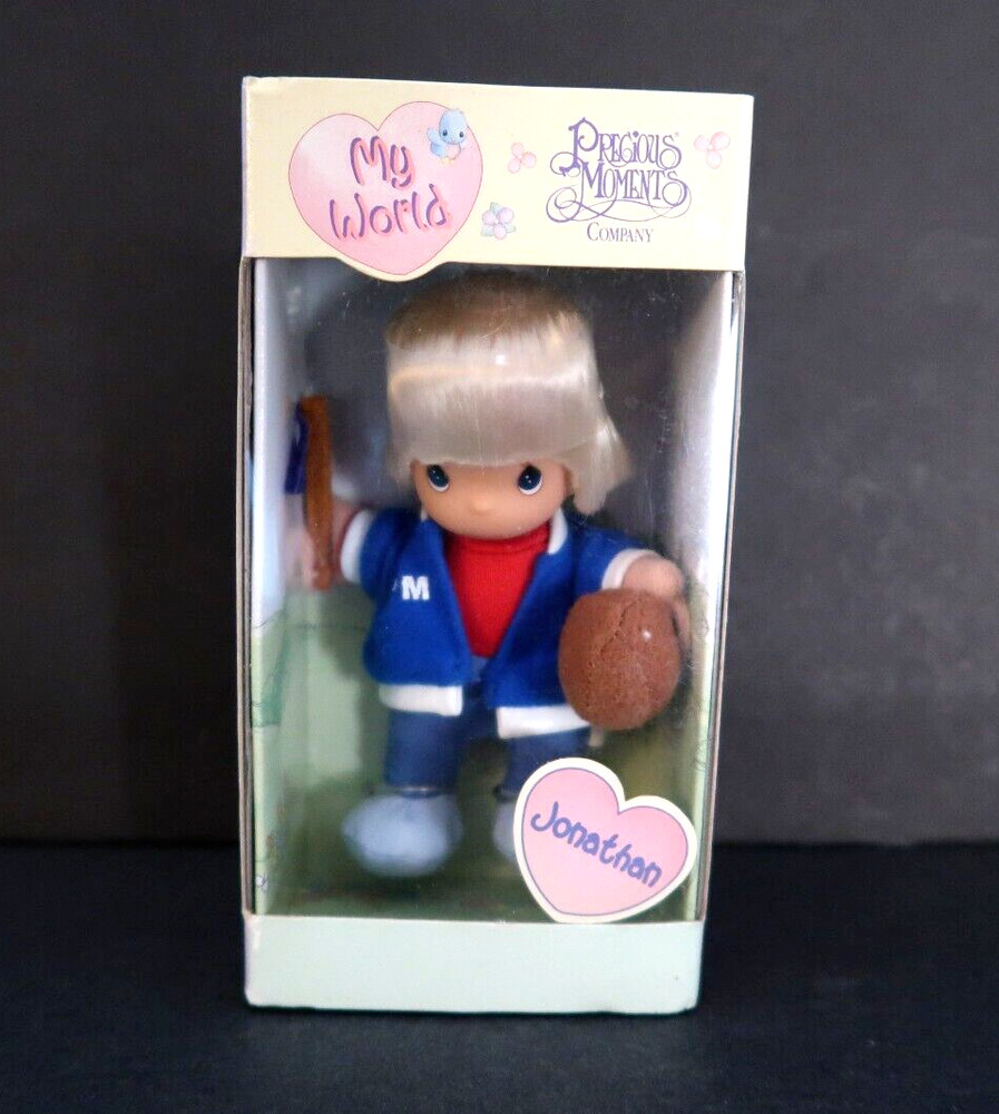 Precious Moments My World Jonathan Doll In Original Packaging 1999 Football