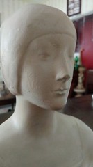 Florentine Art Plaster 132 Antique 1914 Unknown Woman by Donatello