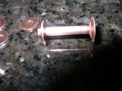 Lot of 3 Copper Rivets Longaberger BASKET Handle Repair Kit 1/8″ Round 1″ Length