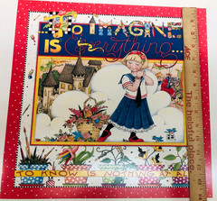 Vtg Mary Engelbreit Poster, Castles To The Imagination, 16″x20″, 1994 Unframed