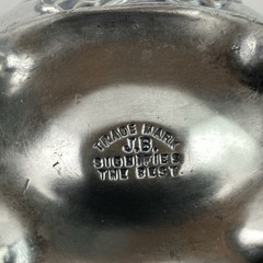 Vintage J.B. Signifies The Best Art Nouveau Silver plate Floral Trinket Box