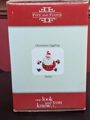 Jiggling Santa Fitz & Floyd Gift Gallery Christmas Bobblehead Ceramic Figurine