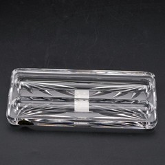 Waterford Crystal Lyndon Pen Tray Cut Glass Desk Accessory Ireland sticker & Box