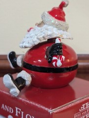 Jiggling Santa Fitz & Floyd Gift Gallery Christmas Bobblehead Ceramic Figurine