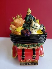 FITZ & FLOYD 2015 Santa Classic Car Musical Wind Up Holiday Decoration VIDEO
