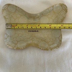 Sugar Boo & Co Butterfly Trinket Dish Everything Is Possible gold & white design
