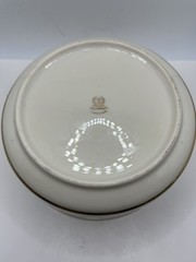 Lenox Ivory Pierced Bowl w/ Gold Trim Openwork Design – Small Crack – AS IS