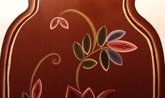 JEWELRY BOX vtg bunadsolv norwegian rosemaling bunad wall hanger norway folk art