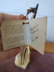 MCM Decor John DeMott Signed Metal Brass Sailboat Sculpture On Stone Nautical