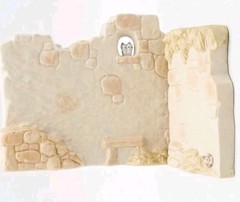 Precious Moments Nativity Two Section Wall Pieces E-5644 Enesco 1980 No Box