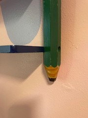 Vintage 1980’s Pierre Sala Big Pencils Wall Shelf Primary Colors 80’s Retro