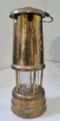 Vintage Style Miners Lamp Stamped Welbeck United Kingdom