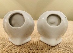 Vintage Porcelain Florida Orange Souvenir Toothpick Holders “I love you Mom/Dad”