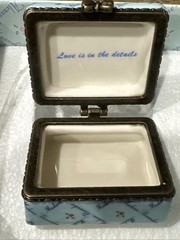 Madame Alexander Classic Pink Shoe Trinket Fine Porcelain Hinged Box PHB NIB