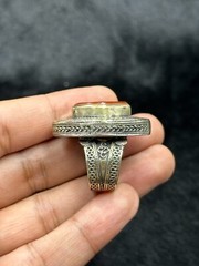 Beautiful Silver Old Afghanistan Unique Ring With Natural Carnelian Stone