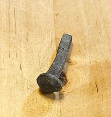Antique Roman Iron Shipbuilding Nail Artifact