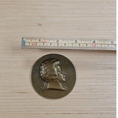 W.A. Mozart Commemorative Bronze Medallion Coin Bronze Brown Profile Relief