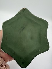 💚🏺 Vintage German Jasperware‑Style Green Trinket Box – Neoclassical Relief