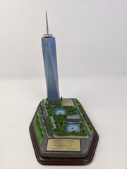 One World Trade Center by The Danbury Mint 10.5” Original Foam And Box