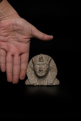 Ancient Egyptian Stone Sphinx Relief Statue Home Decor Symbol of Protection