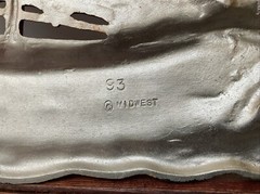 S/2 Vintage Cast Aluminum Ships – Nautical Wall Decor Art – Midwest 1993