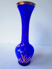Vintage Enesco Japan Cobalt Blue over White w/ gold design Excellent condition