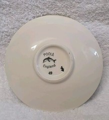 🔶️SGND 49 RETRO VINTAGE SPACE AGE POOLE POTTERY PLATE MOD MODERNIST POP ATOMIC