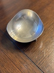 Stainless Steel Tri-Corner 5” Trinket Bowl Made In Denmark