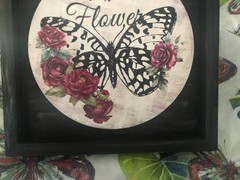 Butterfly/Rose Wall Decor