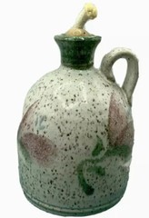 Original Parsley Pottery Magnolia￼ Kerosene Oil Lamp Fun