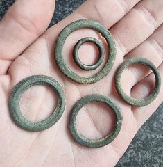 Celtic Ring Proto Money Ancient Currency Bronze Antique Metal Detecting Find (5)