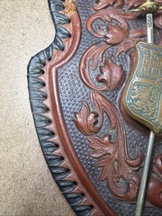 Vintage Medieval Wall Decorative Arts Coat Of Arms Europe 9×7” Used WOW!