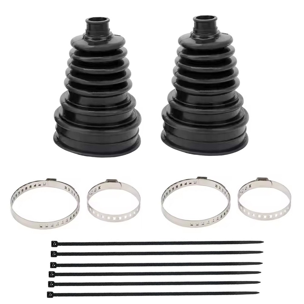 2 PCS Silicone CV Joint Boot Repair Kits Fit for 19mm to 24mm Shafts with 4 S…
