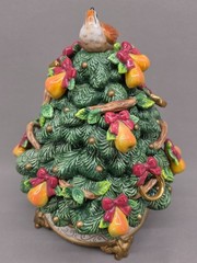Fitz & Floyd 12 Days Christmas Five Golden Rings Lidded Limited Edition 2000