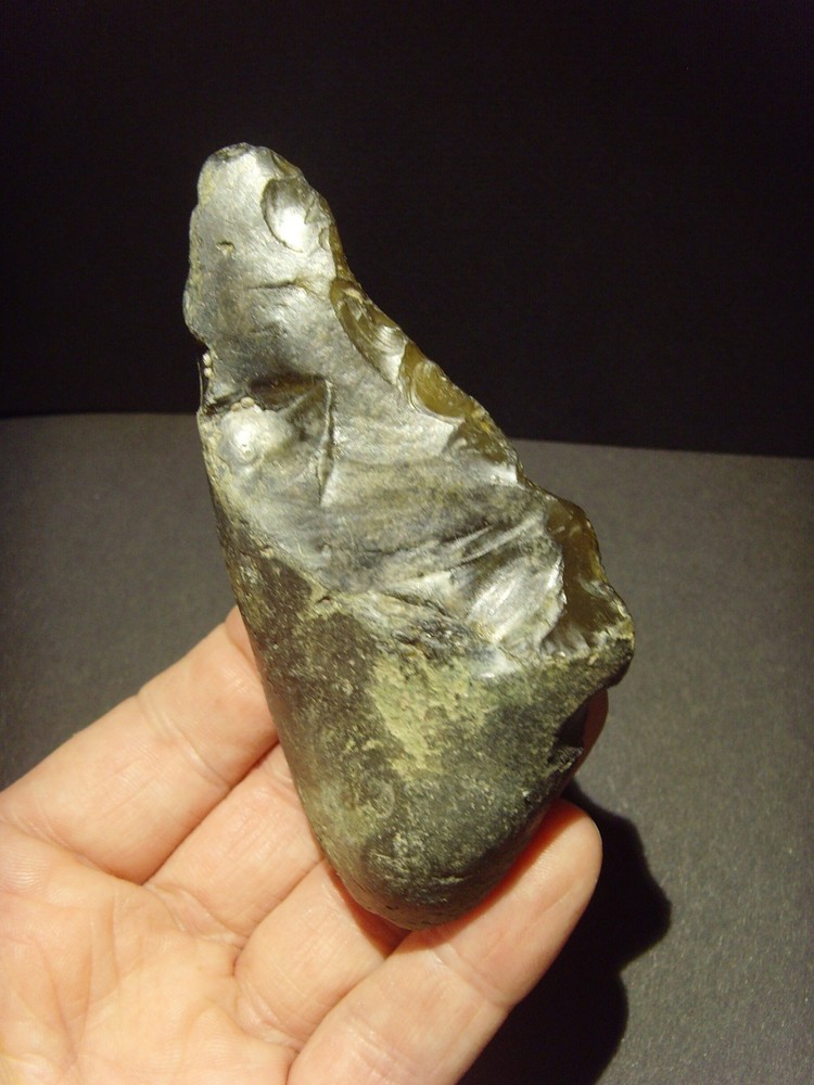 Lower Paleolithic – Fine Acheulean oblique end scraper. c.450,000 BP.