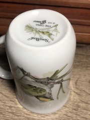 Vintage 1976 ENESCO Song Bird 10 oz. Mug Yellow Warbler Fine China Slim E7