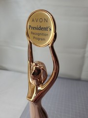 AVON Award Trophy Presidents Recognition #3 In District Sales Increase 2012-2013