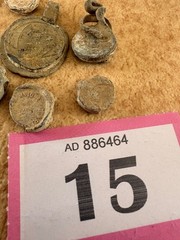 antique lead bag seals metal detector finds