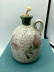 Original Parsley Pottery Magnolia￼ Kerosene Oil Lamp Fun