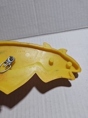 Vintage 1973 Universal Statuary Butterfly Yellow Orange Retro Plastic Wall Decor