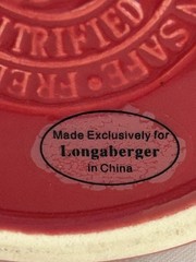 Longaberger Red Pitcher
