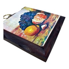 Vintage 1970’s Wood Fruit Wall Plaques HOMCO Home Interiors Set of 4 MCM Decor