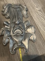 Vintage Sexton Metal Clown Head Wall Art Hanging Plaque Circus MCM