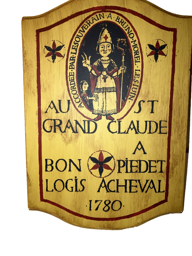 Replica Sign Tavern in Switzerland Wood Hand Painted 13” x 8 ½’