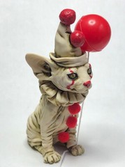 Neil Eyre Halloween Horror Clown Pennywise IT Inspired Sphynx kitty CAT Fan Made