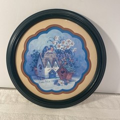 Vintage Home Interior Welcome Country Birdhouse. Wall Decoration 12″ Diameter
