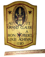 Replica Sign Tavern in Switzerland Wood Hand Painted 13” x 8 ½’