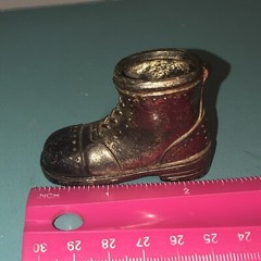 Vintage Metal Figurine #4 Combat Boot Match Holder